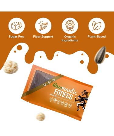 Rawmantic Vegan Plant Based Protein Bar (Pack of 12) Blend of Raw Chocolate, Seeds Grains & more, Sweetened with Tapioca Fiber, No Artificial Flavors, Dairy-Free, Gluten-Free & Guilt-Free Snacks - Buy Online on GoSupps.com