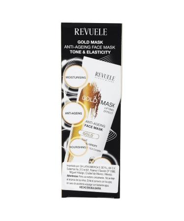 Revuele AntiAGE ML Active Face Mask - Muscle Tone & Elasticity Lifting Effect with Vitamin Complex - Gold Facial Cleaner 80ml - International Shipping Available - Buy Online on GoSupps.com