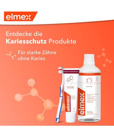 Elmex Mouth Rinsing Caries Protection 400ml - Antibacterial Alcohol-Free Tooth Cleaner for Daily Use - Double-Active Calcium Fluoride Shield (2-Pack) | International Shipping Available - Buy Online on GoSupps.com