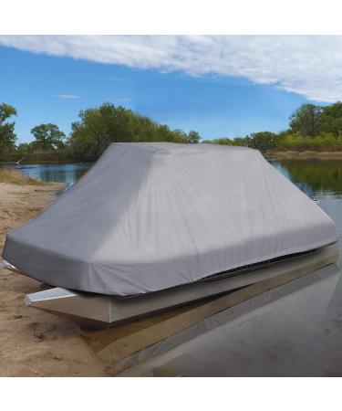 Leader Accessories 8'-10'L Pond Boat Cover - 300D Grey, Waterproof & UV Resistant - Buy Online on GoSupps.com