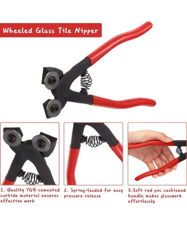 8 Pieces Glass Mosaic Cutter Kits  Including Wheeled Glass Tile Nipper  Glass Running Plier  Breaking Plier  Hex Wrench and Pencil Style Oil Feed Glass Cutting Tool  2 Blades and Oil Dispenser - Buy Online on GoSupps.com