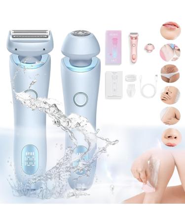 Duskofficial Razor 2024 New Dusk Official Electric Razor Duskofficial The Glide Pro 3.0 Waterproof Electric Razor Silk Glide Pro Livora Electric Shaver for Women Silkbabe Shaver Wet & Dry (Blue)