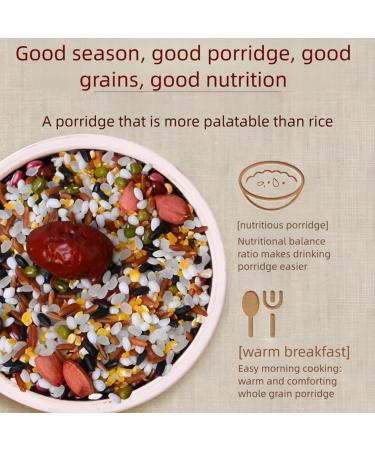 500 G De M lange De Congee Aux Cinq Grains (huit Ingr dients De Bouillie Tr sors) Base De Bouillie Multi-grains Domestique Et Commerciale - Buy Online on GoSupps.com