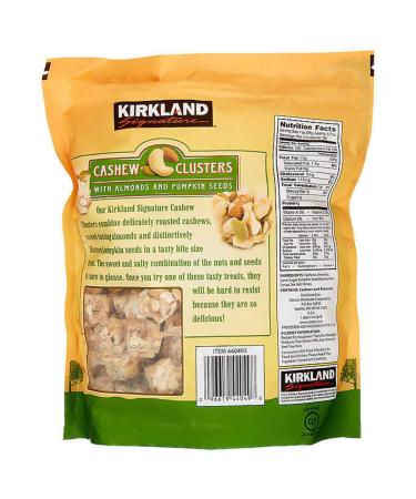 Kirkland Signature Cashew Clusters 907g - Pack of 2 | Premium Quality Cashew Snack - Buy Online on GoSupps.com