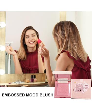 Blush Powder - Cream Blush for Cheeks Matte 4-in-1 Palette | Cute Girl Emoticon Lightweight and Blendable Creamy & Blendable Face Blushes for Eyes Lips & Cheeks Natural Skin Tones Hersil 3 - Buy Online on GoSupps.com