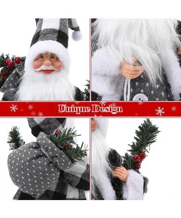 Electric Singing Walking Santa Claus Plush Toy with Music & Lights - Gray - Buy Online on GoSupps.com