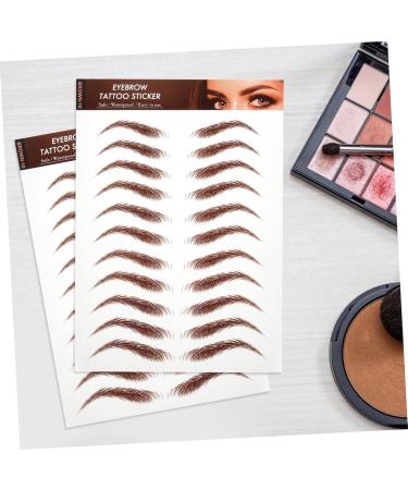 Beatifufu 5 Sheets Eyebrow Stickers Authentic Eyebrow Eyebrows Makeup Sticker Makeup Eyebrow Fake Eyebrows - Buy Online on GoSupps.com