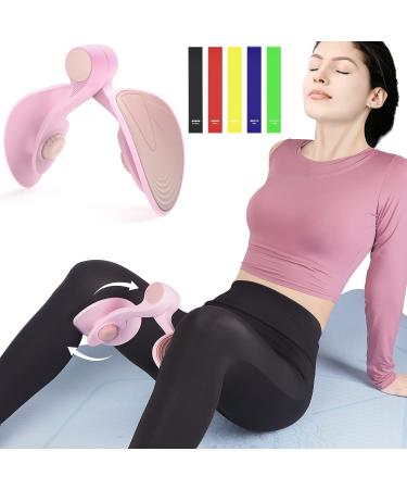 Spopal Pelvic Floor Strengthener - 5 Resistance Bands for Women & Men - Postpartum Rehabilitation & Beautiful Buttocks - Pink - Buy Online on GoSupps.com
