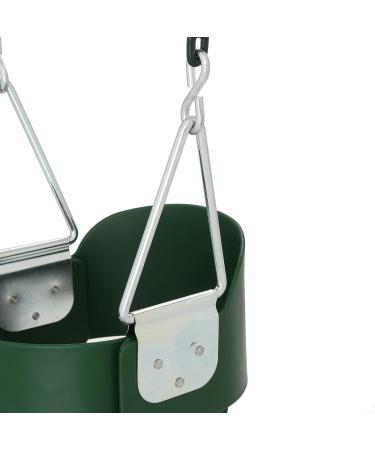 Gorilla Playsets Full Bucket Toddler Swing - Green | Plastic Coated Chains | 50 lb Capacity - Buy Online on GoSupps.com