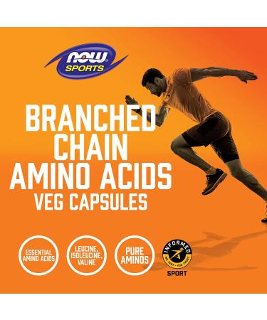 Now Foods BCAA 120 Capsules - Sports Amino Acids for Muscle Recovery - Buy Online on GoSupps.com