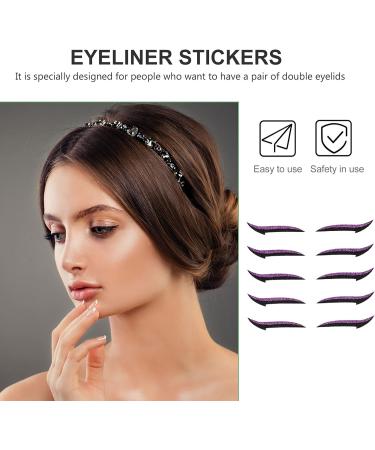 Healvian 40 Pairs Eyeliner Adhesive Stickers Stiker Stich Stickers Double Eyelid Tapes Decal Stickers Plastic - Buy Online on GoSupps.com