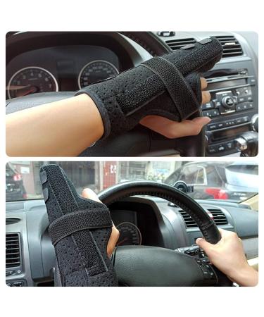 Ultrafun Two Finger Splint Medical Grade Boxer Finger Brace Support for Injuries, Arthritis, Tendonitis - S/M Size - Buy Online on GoSupps.com