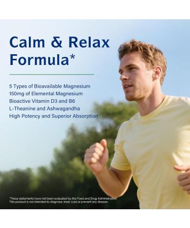Innate Vitality Magnesium Complex, Magnesium Glycinate Citrate Malate Taurate with Ashwagandha L-Theanine Vitamin D3 & B6, High Absorption, Full Spectrum, Bones Stress Sleep Support, 90 caps - Buy Online on GoSupps.com