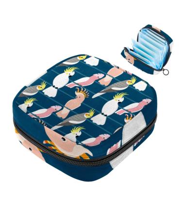 Portable women's binding-up bags menstrual cup bags feminine menstrual insert pocket for teenage girls tampons for the first period cartoon papages multicolored 07