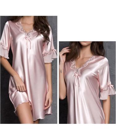 Shop RioU Families Christmas Sweater Set: Women's Satin Nightgown & Lace Sleep Dress - Perfect Holiday Sleepwear - Buy Online on GoSupps.com