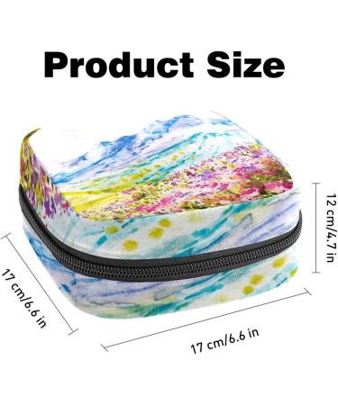 Multi-Colored Storage Bags for Women | Spring Mountains & Floral Design | Perfect for Menstrual Pads Bandages & School/Office Organizing - Buy Online on GoSupps.com