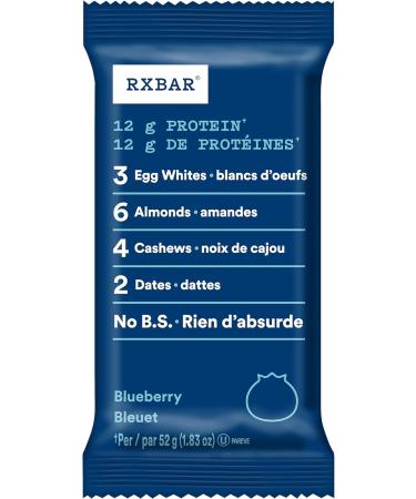 RXBAR Peanut Butter Chocolate Protein Bars 12 x 52 g & Protein Bar Blueberry 12x52g (Pack of 12) Bar + Protein Bar Blueberry - Buy Online on GoSupps.com