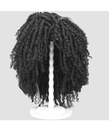 Wig Stand Set - 2 PCS Portable 14.1 Inches Plastic Wig Holder for Drying and Styling - White - Buy Online on GoSupps.com