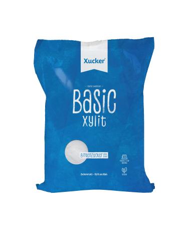 Xucker basic xylitol sugar - 2x 1kg refill bag - calorie -reduced sugar substitute I tooth -friendly crystal sugar Alternative for cooking & baking i natural sweet sugar -free