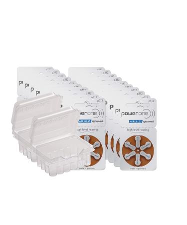 wns-emg-world Big Box Pack Powerone Type 312 hearing aid battery Zinc Air PR41 ZL3 240 pieces