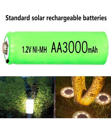1.2V AA 3000mAh Rechargeable Ni-MH Batteries - High Capacity for Solar Lights Mouse & Keyboard - 4 Pack - Buy Online on GoSupps.com