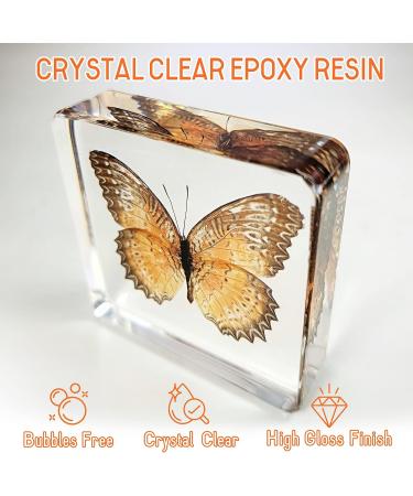 40oz Crystal Clear Epoxy Resin Kit - Non Yellowing for Crafts, Coating, DIY, Casting, Jewelry Making, Tumblers - Includes 20oz Resin, 20oz Hardener, Measuring Cups, Sticks & More - Buy Online on GoSupps.com
