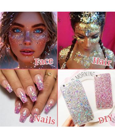  AYBUY AYBUY Face Glitter Gel Hair Glitter Body Glitter Gel Liquid Glitter Gel for Face and Lip Cosmetics - Buy Online on GoSupps.com