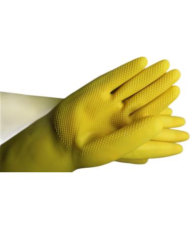 WH Gloves Co. 3 Pair Rubber Household Kitchen Gloves - Combi. Made in Vietnam (Yellow Large 3 Pairs) For cleaning dishwashing and food prep Yellow L (Pack of 6) - Buy Online on GoSupps.com