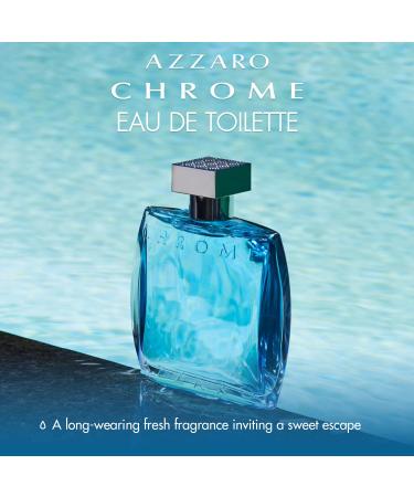 Azzaro Chrome Eau de Toilette 1.6 Fl Oz - Men's Citrus Aquatic & Woody Cologne - Buy Online on GoSupps.com