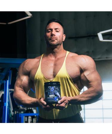 RYSE Noel Deyzel x Godzilla Pre Workout | Intense Pumps Energy & Focus | Citrulline & Beta Alanine | 400mg Total Caffeine | 40 Servings (Blue Raspberry) - Buy Online on GoSupps.com