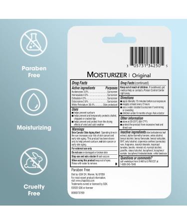 ChapStick SPF Lip Balm 3-Pack  Original 2-in-1 Lipcare with SPF 12 Ultra Hydrating Formula with Aloe Vera and Vitamin E 0.15 Oz Ea - Buy Online on GoSupps.com