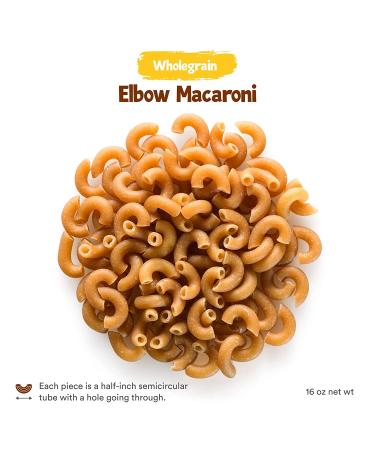 Chuster Whole Grain Elbow Macaroni Noodles - High Fiber and Vitamin-Rich Pasta | Low Calorie, Carb, and Fat | Cooks in 15 Mins | Low Sodium, Kosher Pareve | 16 oz 3 Pack - Buy Online on GoSupps.com