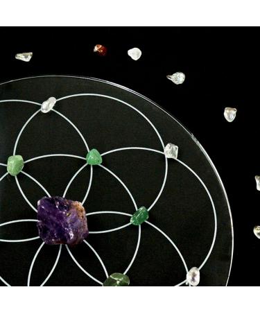 Runde Pendulum Board | Crystal Kissage Star Acrylic Divination Board for Metaphysical Energy & Living Room Decor - Buy Online on GoSupps.com