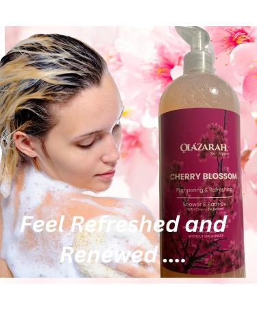 Skin Aglow Cherry Blossom Shower Gel - Refreshing & Moisturizing Body Care 33 Fl. oz | Nourishing for Soothing Skin - International Shipping Available - Buy Online on GoSupps.com