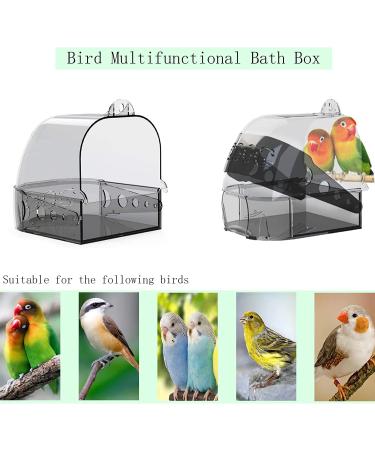 Hamiledyi Bird Bath Box - Hanging Shower Tub for Parrot & Small Birds - Buy Online on GoSupps.com