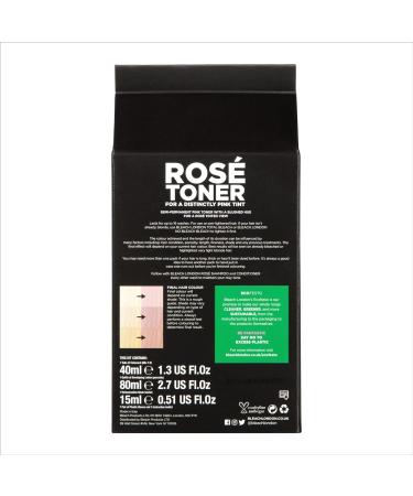 BLEACH LONDON Rose Toner Kit - Yellow Brass Removing colour Depositing Formula For Pastel Pink Base For Blonde Hair & Post Bleached Hair Vegan Cruelty Free Ammonia Free Rose 1 Count (Pack of 1) - Buy Online on GoSupps.com