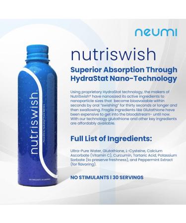 NutriSwish 10 FL OZ Liquid Multivitamin Dietary Supplement with Glutathione, Curcumin & Vitamin C - Buy Online on GoSupps.com