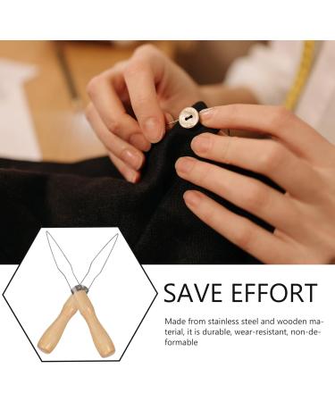 Milisten Button Hook Tool Set - 3-Piece Wooden Handle & Stainless Steel Button Assist for Women Men & Seniors - Portable & Easy to Use - Buy Online on GoSupps.com