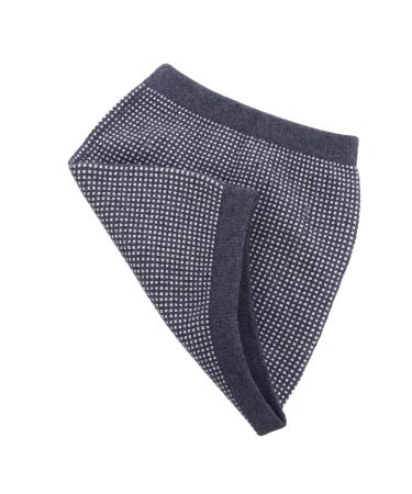 Wool Jacquard Waist Support Sports Warm Breathable Waist Support for Exercise Elastic Waist Support Back Brace for Lower Back Pain Women Cashmere Elasticity Fitness Belt XL Grey