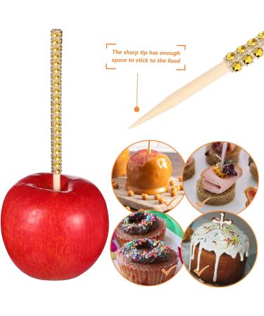 Zerodeko 1 Set Apple Stick Cake Lollipop Sticks Candy Skewers Festival Fruit Picks Stocking Stuffer Candy Dessert Sticks Halloween Candy Wrappers Shiny Candy Picks Chocolate Delicate Wood - Buy Online on GoSupps.com