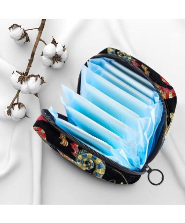 Muoooum Koi Fish Embroidery Menstrual Cup & Pad Storage Bag - Portable Zip Pocket for Teen Girls & Women - Color 9 4.7x6.6 - Buy Online on GoSupps.com