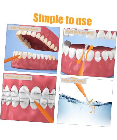 JE COMPRIS 100 ST Dental Floss Braces Brush & Interdental Brushes - Optimal Oral Care for Braces Wearers - Buy Online on GoSupps.com