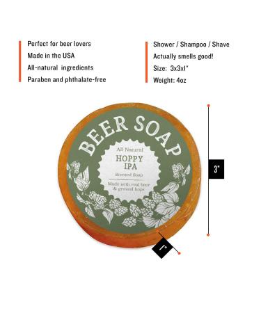 Beer Soap 6-Pack - All Natural, Made in USA, Actually Smells Good! Ideal Craft Beer Gift Set for Beer Lovers - Buy Online on GoSupps.com