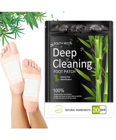Detox Foot Patches 20 Pcs Detox Foot Pads Foot Detox Pads to Remove Toxins Deep Cleansing 100% Natural for Stress Relief Sleep Aid Enhance Blood Circulation