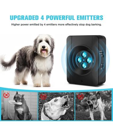 Anti-Bark Devices for Dogs | Rechargeable 4 Transmitters & 33ft Ultrasound Control | Safe for Small to Large Dogs - Buy Online on GoSupps.com
