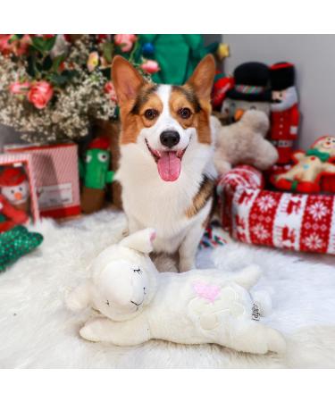 All for Paws Heartbeat Soft Toys for Dogs - Beige Sheep | Small Dog Toys for Behavioral Training & Puppy Relief - Buy Online on GoSupps.com