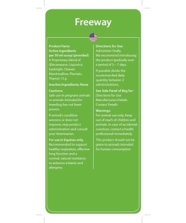 Hilton Herbs Ltd - Freeway Respiratory Supplement For Horses - Buy Online on GoSupps.com
