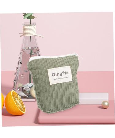 HAPINARY Sanitary Napkin Storage Bag - Vintage Handbags Organizer | Cotton Green Period Pouch & Holder for Outdoor Hygiene - Buy Online on GoSupps.com