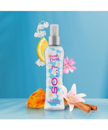 Fresh Floral Body Mist by So... - Perfume for Women - Ideal Gifts for Women - Body Spray for Women with Citrus Green Notes and Freesia - 3.5 oz - Buy Online on GoSupps.com