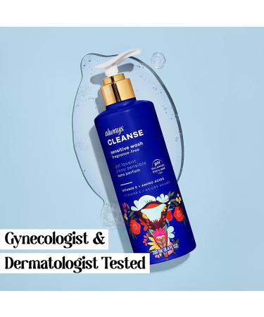 Always Cleanse Feminine Intimate Wash for Sensitive Skin - pH Balanced, Fragrance-Free - Gynecologist Tested - 8.4 Fl Oz, Set of 2 - Buy Online on GoSupps.com